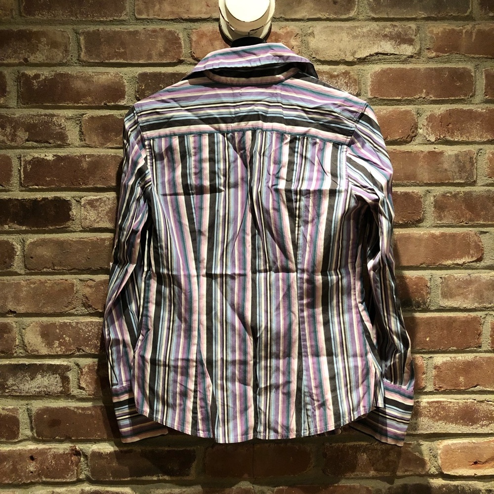 Express Button Up Collared Blouse - Picture 3 of 4